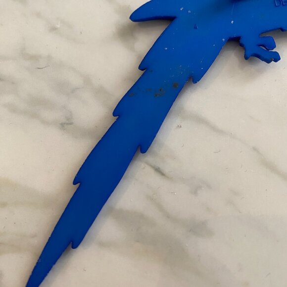 Vintage Buch & Deichmann Denmark Huge Parrot Bird plastic Brooch - Picture 5 of 7